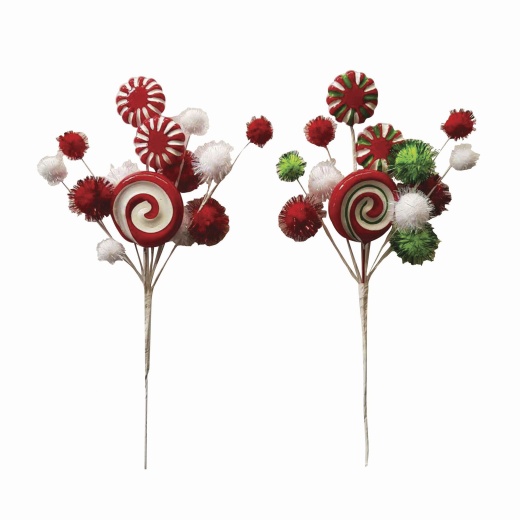 Christmas Candy Pick 5.51 X 11 Inches, 2 Assorted Styles