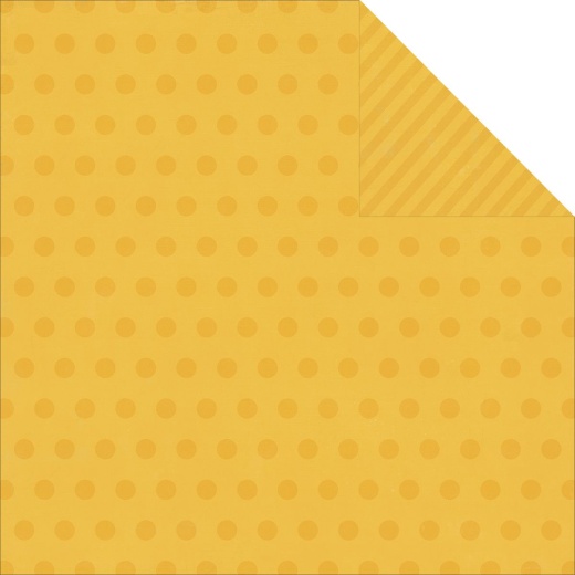 Say Cheese Collection 12 x 12 Double Sided Paper Yellow Dots