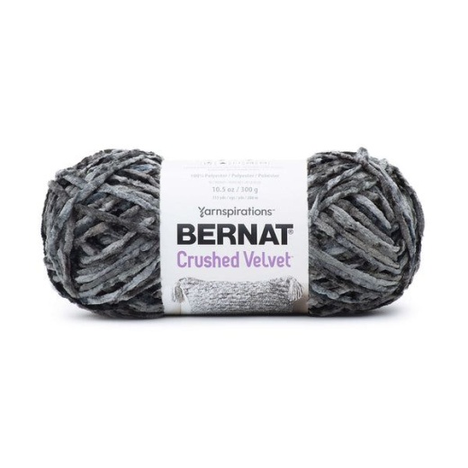 Spinrite Bernat Crushed Velvet Yarn Deep Gray Pack Of 1 Skein