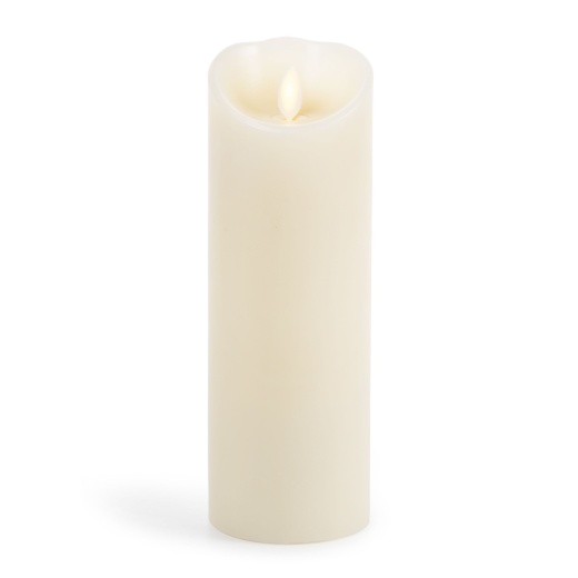 Luminara Flameless C And Le Vanilla Scented Ivory Wax Classic Pillar 8 Inch Ivory