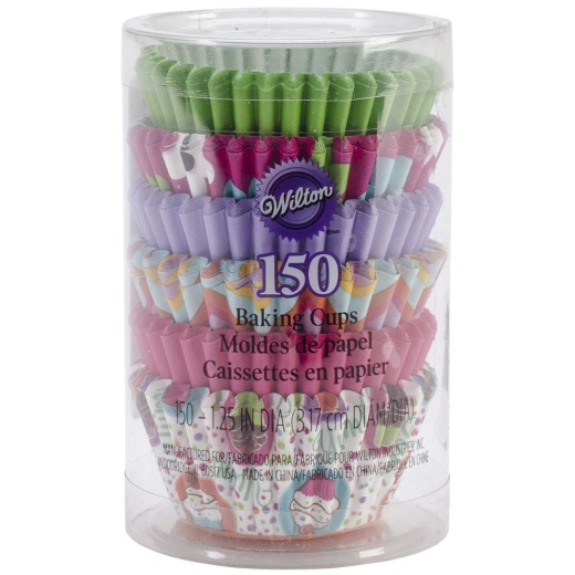 Wilton Mini Baking Cups Pinks 150 Per Pkg