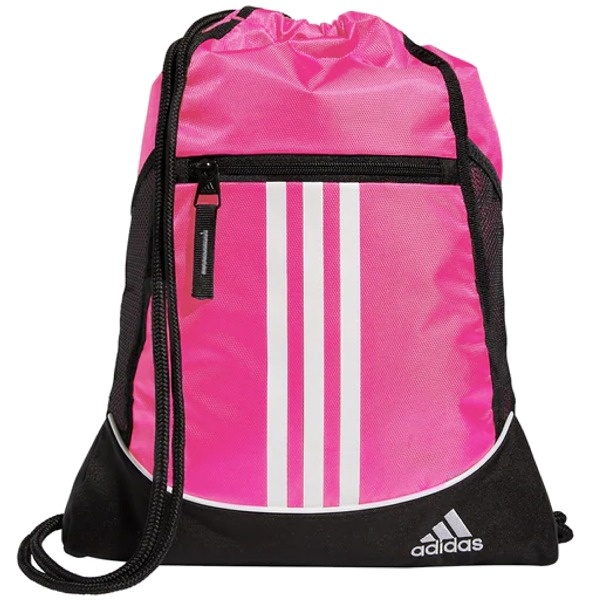 Adidas Alliance Ii Pink Sport Sackpack Size: 13" X 19". Color: Shock Pink