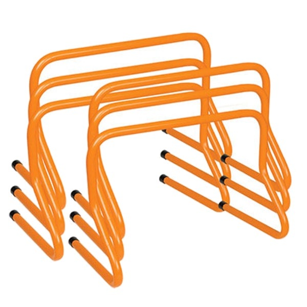 12" Weighted Training Hurdle Set Color: Orange. Size: 12 Inches