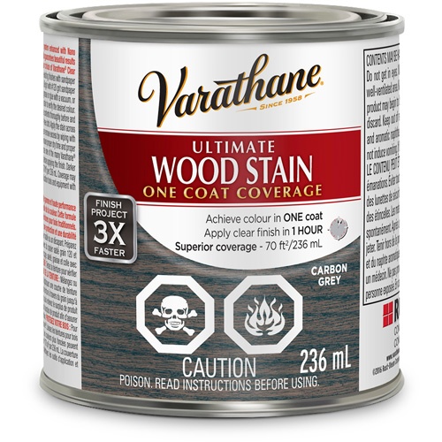 Varathane® Ultimate Wood Stain, 236 Ml, Carbon Grey