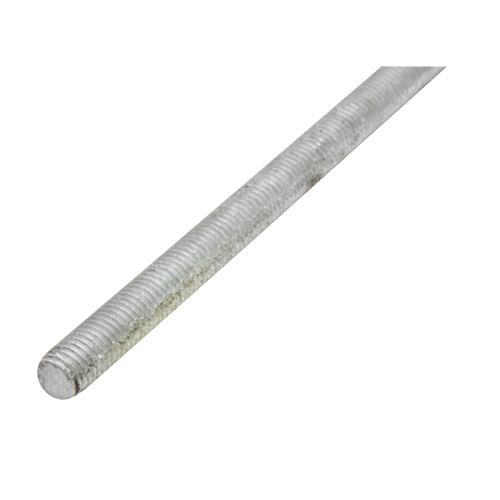 Threaded Rod, 1"-8, 36" L, Galvanized, Grade 2 Grade
