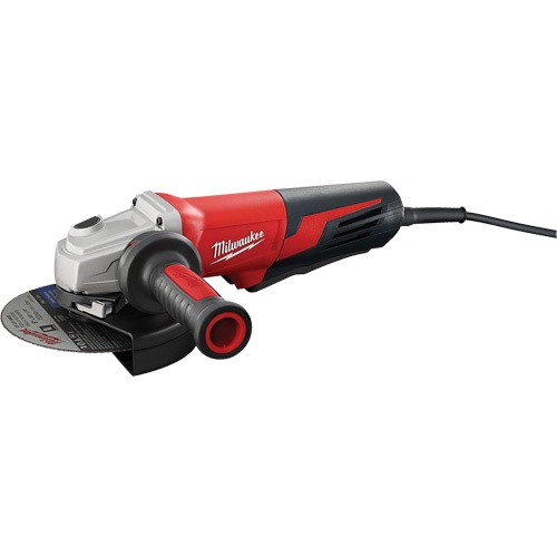 Small Paddle No-Lock Angle Grinder, 6", 120 V, 13 A, 9000 Rpm