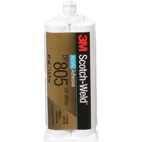 Scotch-Weld™ Acrylic Adhesive, Two-Part, Dual Cartridge, 1.6 Fl. Oz., Yellow