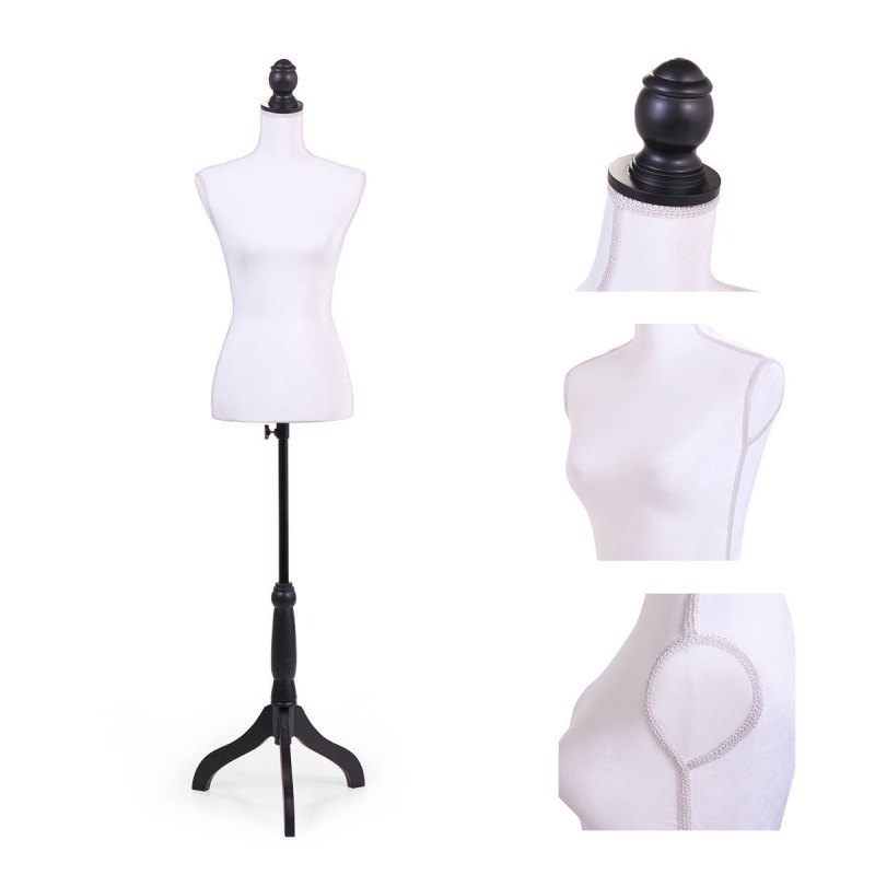 White Female Mannequin Torso Clothing Display