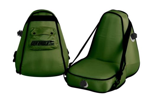 Deluxe Inflatable Kayak Seat Green