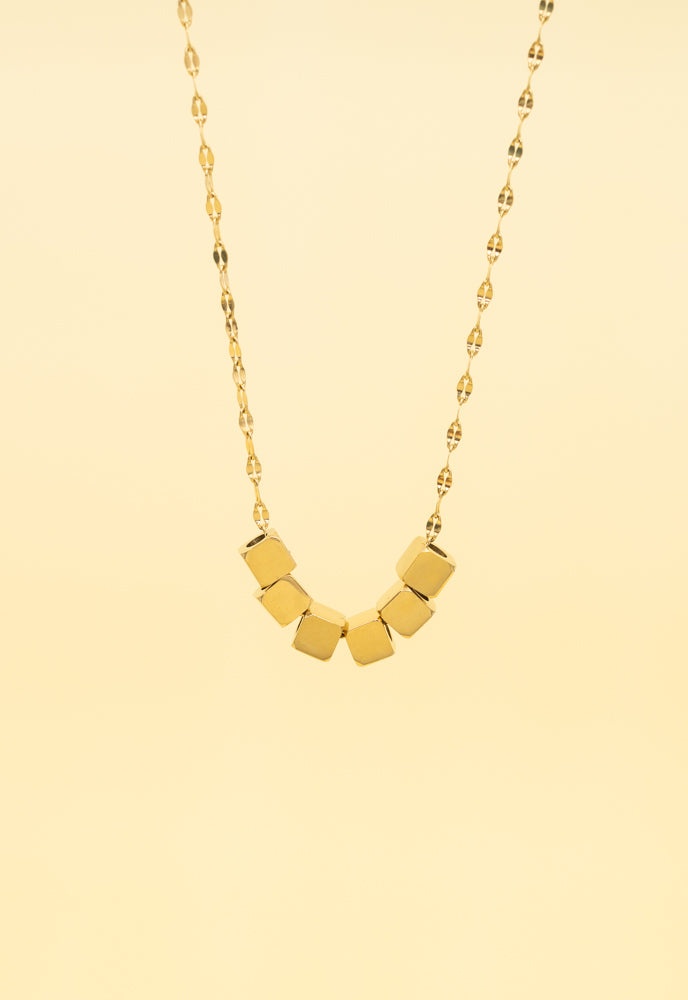Zang Gold Block Necklace