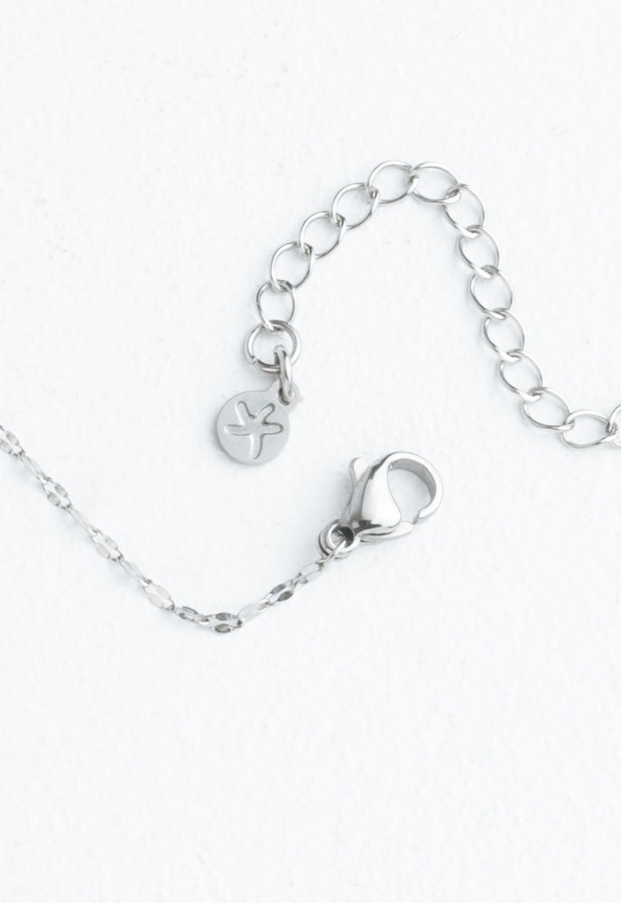 Shine Silver Necklace In Dusk