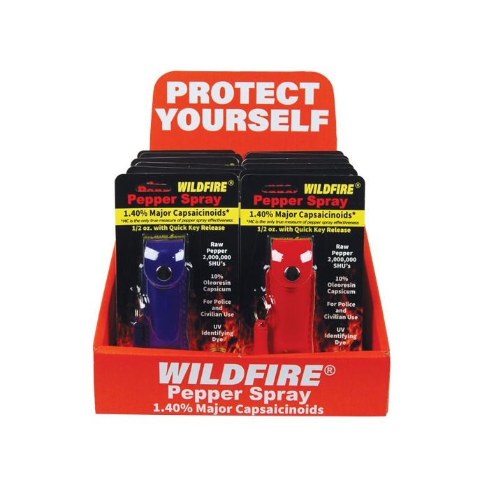Wildfire Display 12 1/2Oz Leatherette Mixed (4 Black, 4 Blue, 4 Red)