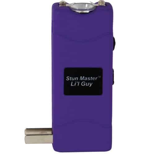 Stun Master Lil Guy 60,000,000 Volts Stun Gun W/Flashlight And Nylon Holster Purple