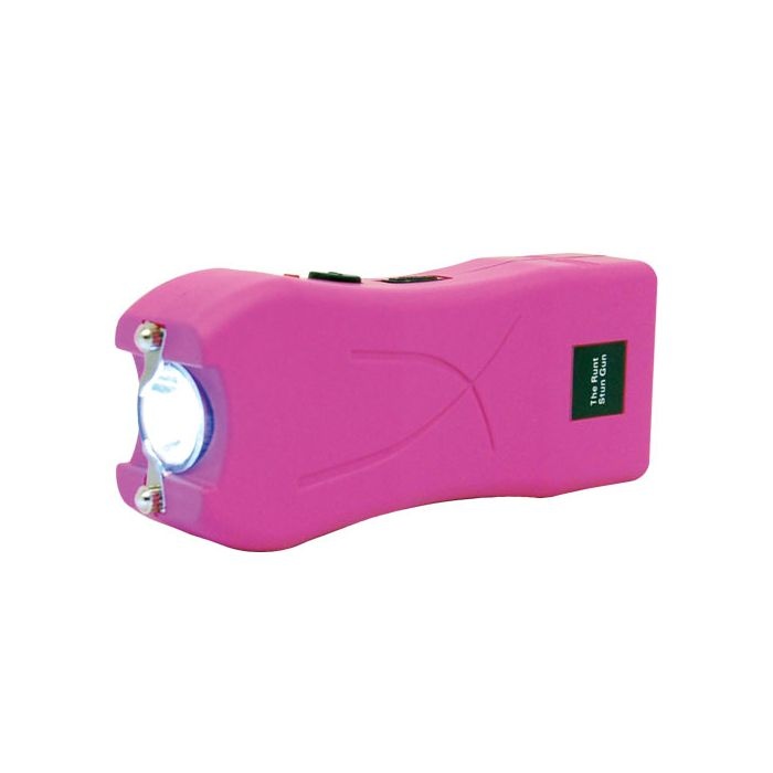Runt Pink Stun Gun With Flashlight And Wrist Strap Disable Pin