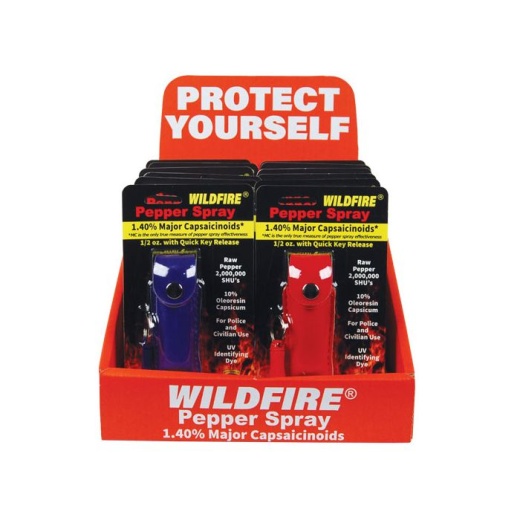 Wildfire Display 12 1/2Oz Leatherette Mixed (4 Black, 4 Blue, 4 Red)