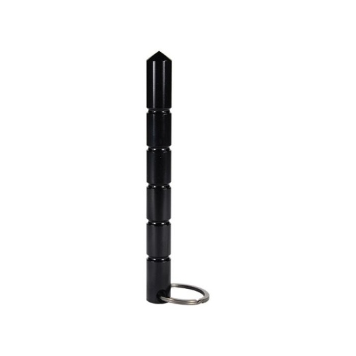 Aircraft-Grade Aluminum Keychain Kubotan Black