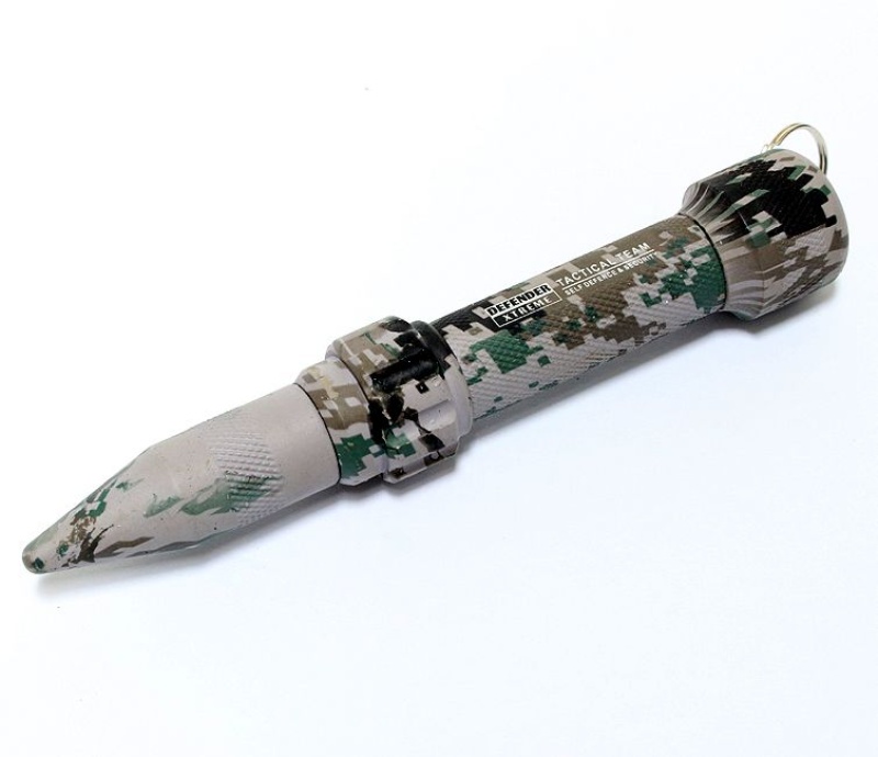 4.5" Black Self Defense Key Chain Glass Breaker Digital Camouflage