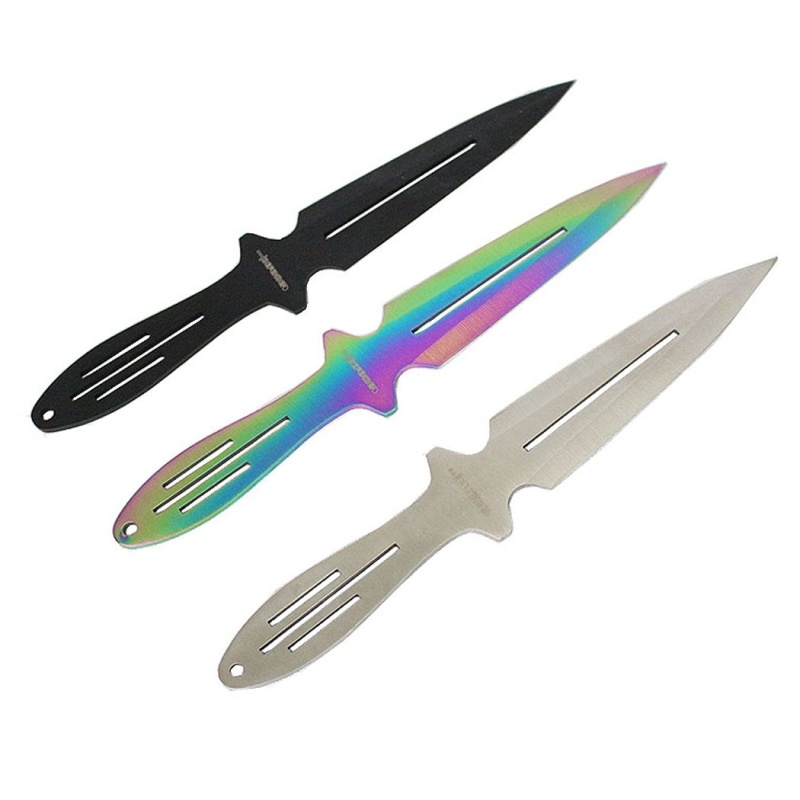 Set Of 3 Throwing Knives With Sheath