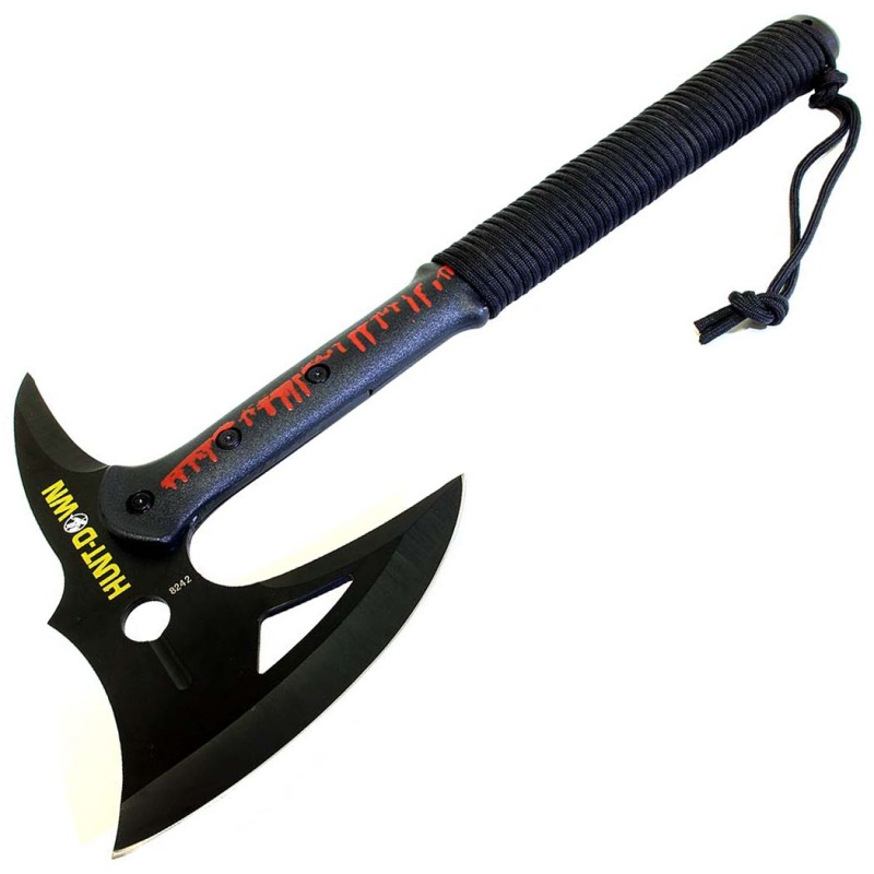 16" Hunt-Down Tactical Axe With Black Blade