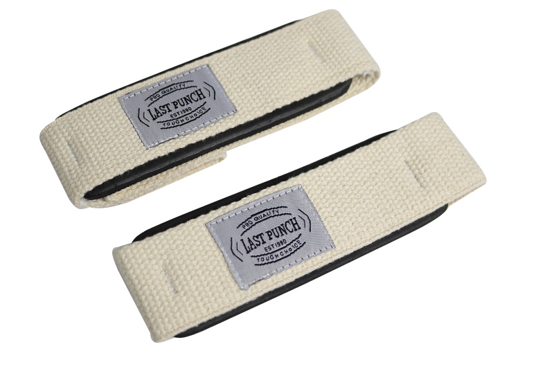 Last Punch White Weight Heavy Lifting Assist Wraps Pad Cushion Wrist Support