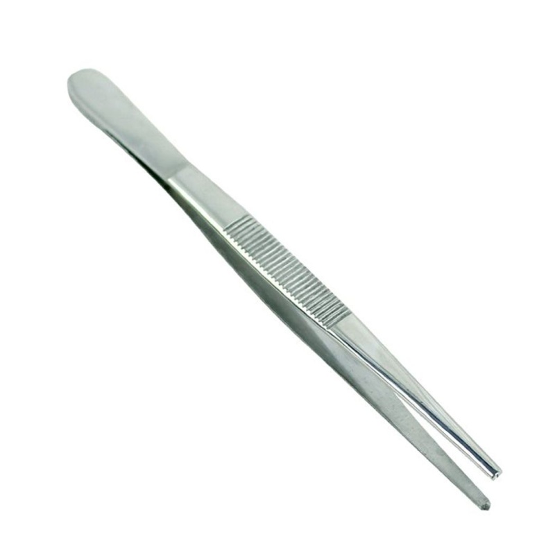 Bdeals General Purpose Precision Thumb Dressing And Tissue Forceps Tweezers 5.5" Stainless Steel
