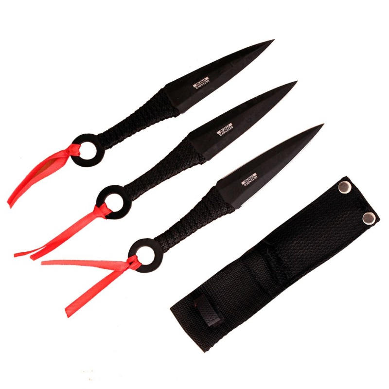 Set Of 3 Throwing Knives With Sheath