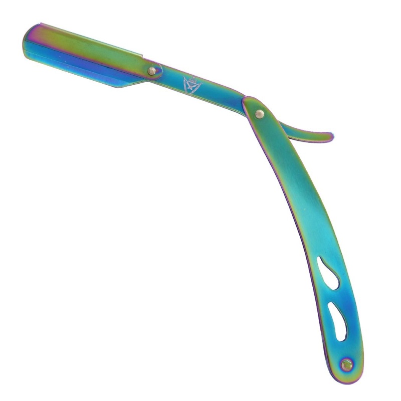 Professional Multi Color Straight Cut Barber Salon Throat Shaving Razor With 10 Blades