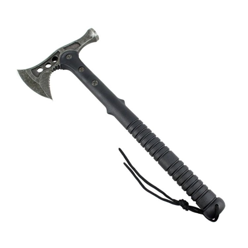 15" Stonewash Blade Hunting Axe With Sheath Outdoor Camping Axe