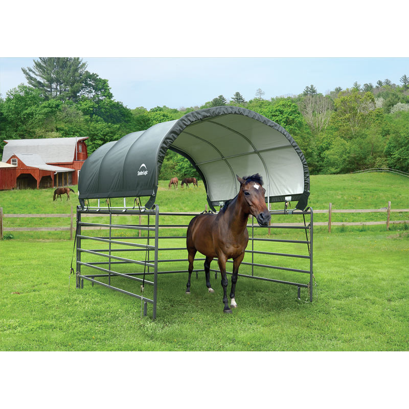 Corral Shelter, Powder Coated 10 Ft. X 10 Ft