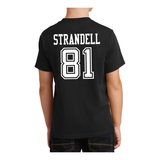 #81 Sam Strandell Nd Football Sport Tee