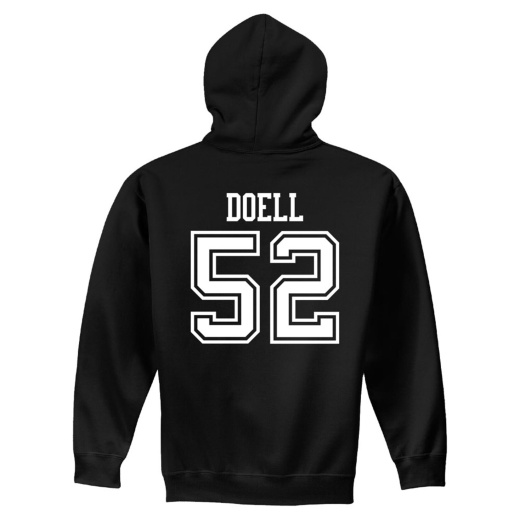 #52 Logan Doell Nd Football Sport Hood
