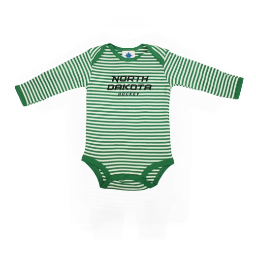 Lil' North Dakota Hockey Long Sleeve Onesie