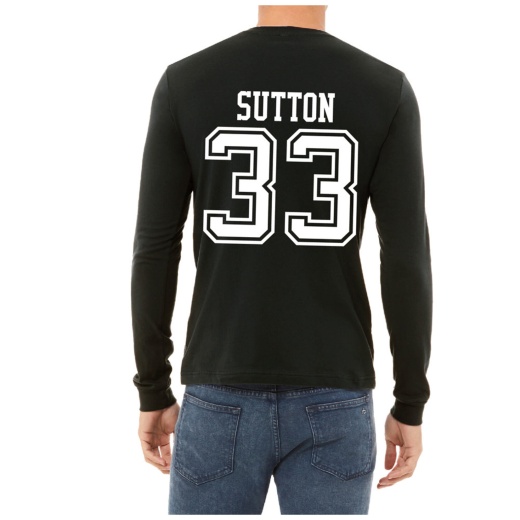 #33 Jett Sutton Nd Football Sport Adult Long Sleeve