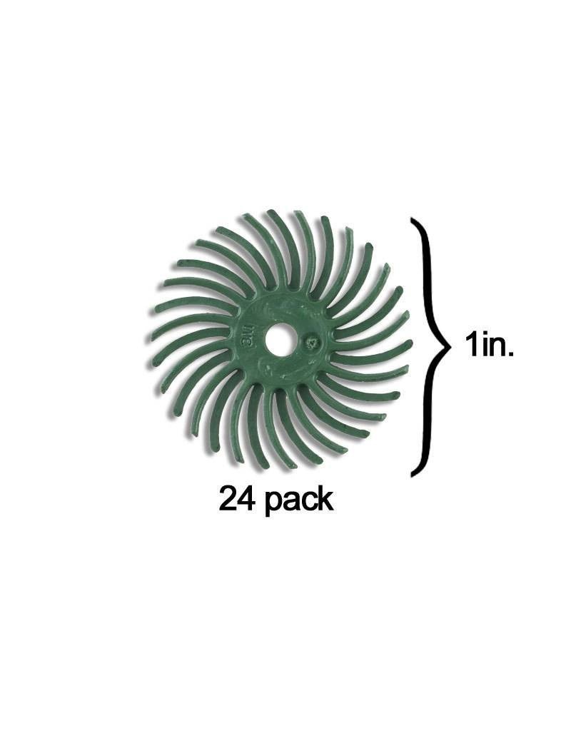 3M 3M Radial Bristle Disc 1'' Green 50Grit (24 Pack)