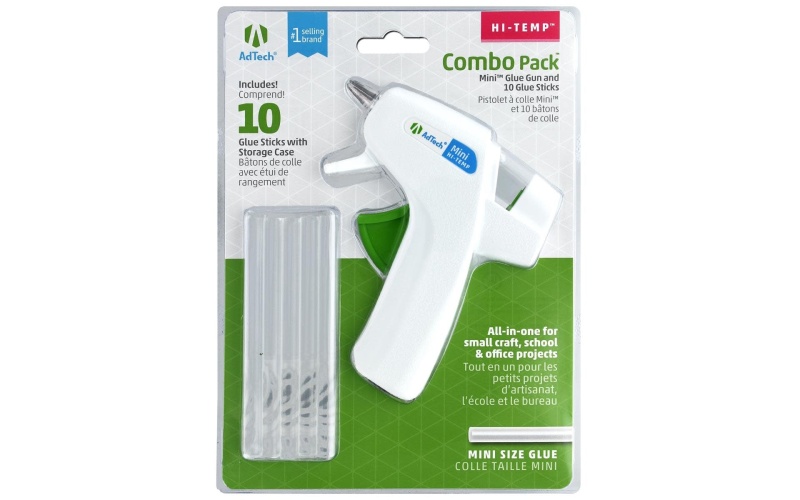 Mini Glue Guns High Temp With 10 Sticks (Uses 5/16'' Sticks) SLP-9143055679803-48016737141051