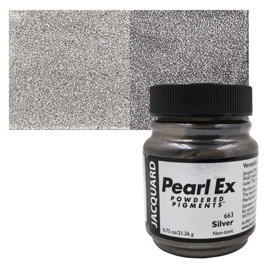 Pearl Ex #663 .75Oz Silver Powdered Pigment