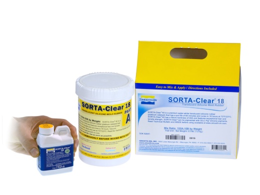 Sorta-Clear 18 - Premium Water White Translucent Silicone Rubber for Molds