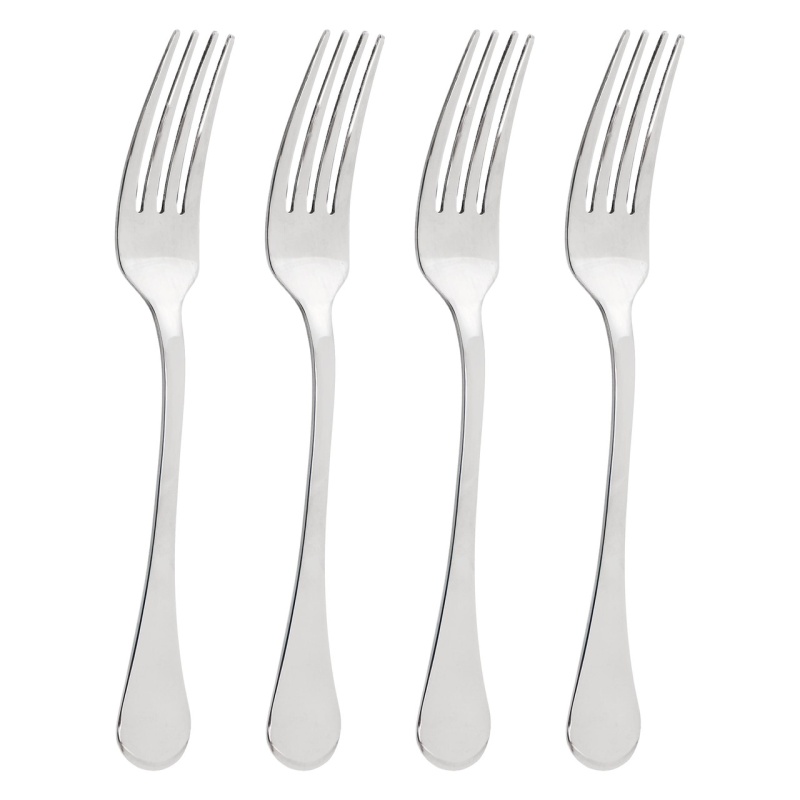 Gibson Home Manchester 4 Piece Stainless Steel Dinner Fork Set