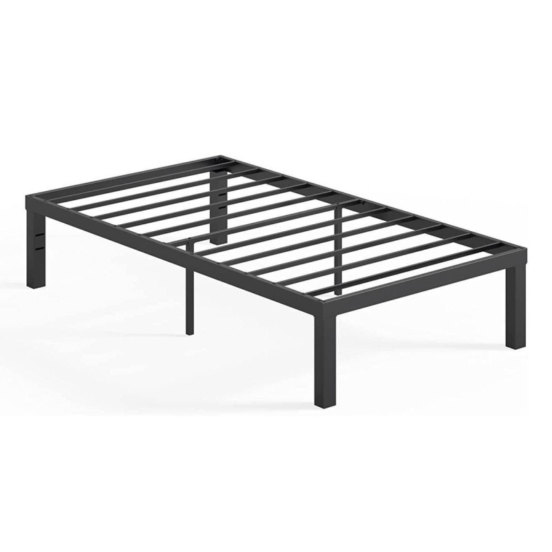 Twin Size Modern 16-Inch Sturdy Steel Metal Platform Bed Frame