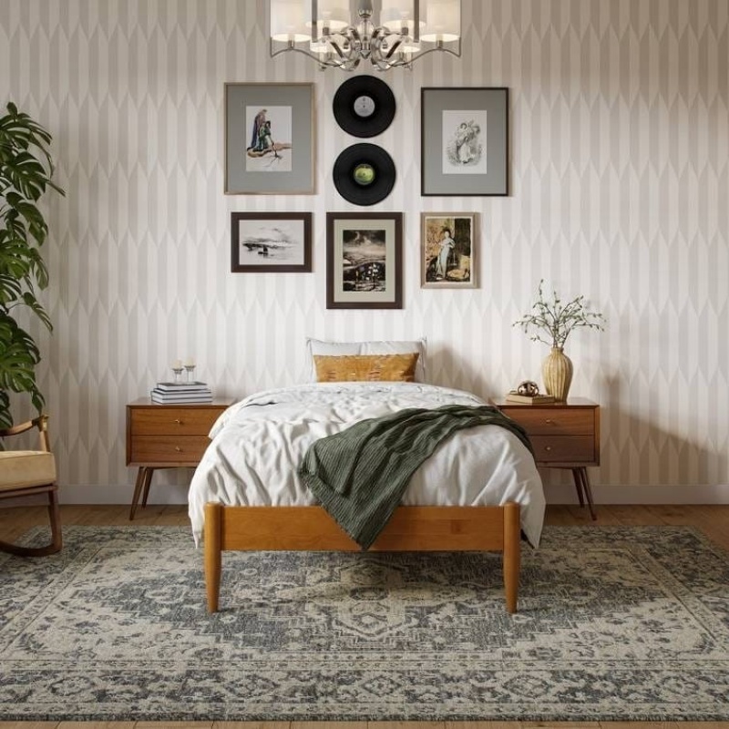 Twin XL Solid Hardwood Platform Bed Frame