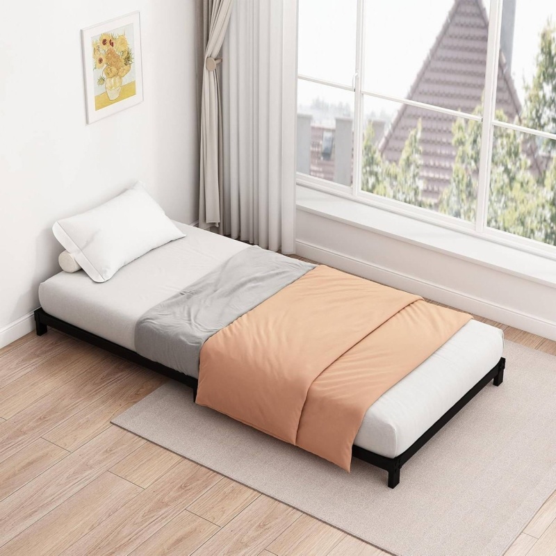 Twin Size 5-Inch Heavy Duty Metal Bed Frame With 3,000 Lb. Weight Capacity