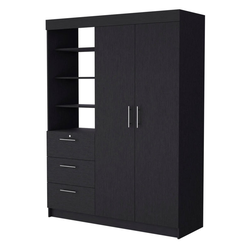 59" Black Accent Cabinet with Soft Close