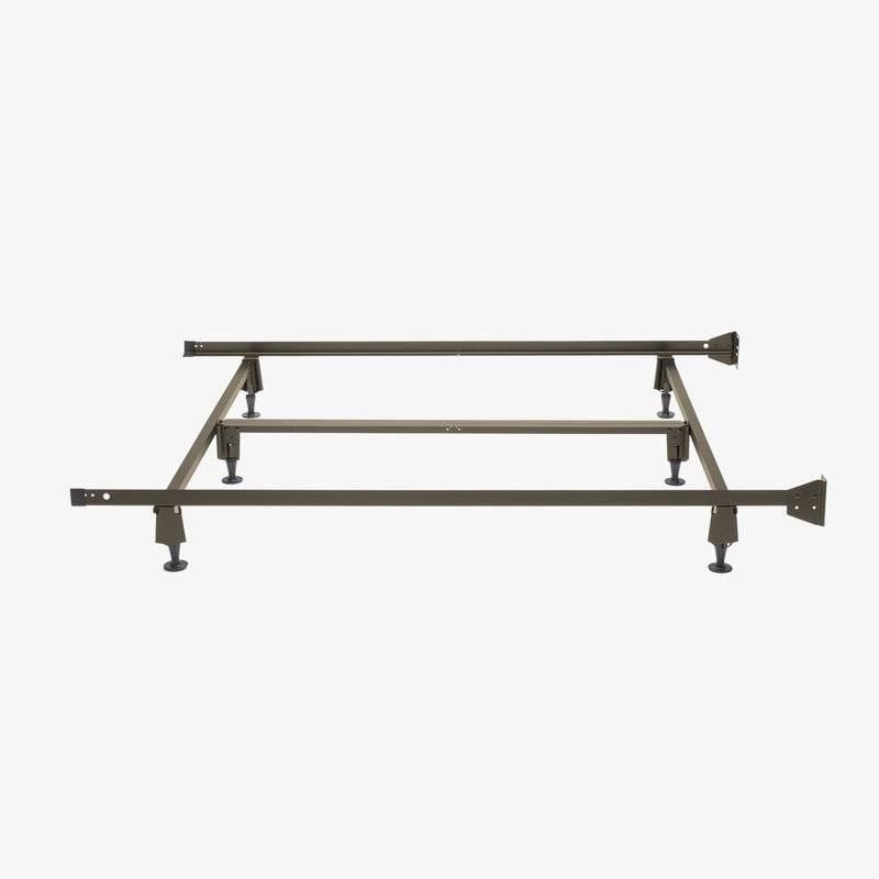 Queen Size Steel Metal Bed Frame With Bolt-On Headboard Brackets