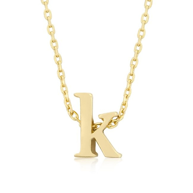 Golden Initial K Pendant