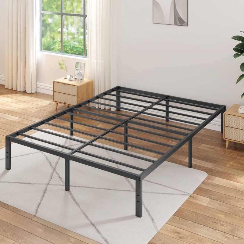 Cal King 16-Inch Heavy Duty Metal Bed Frame With 3,500 Lbs Weight Capacity