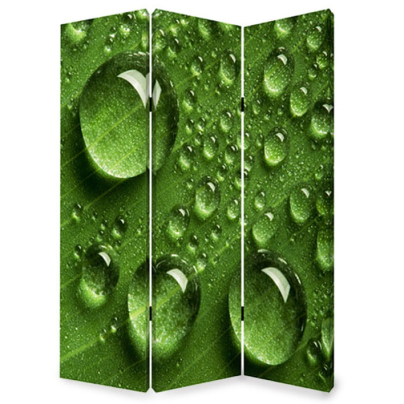 48" X 72" Multi Color Wood Canvas Rain Screen