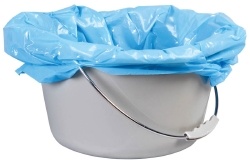 Commode Pail Liner Retail Packaged 12/Bx 6 Bx/Cs