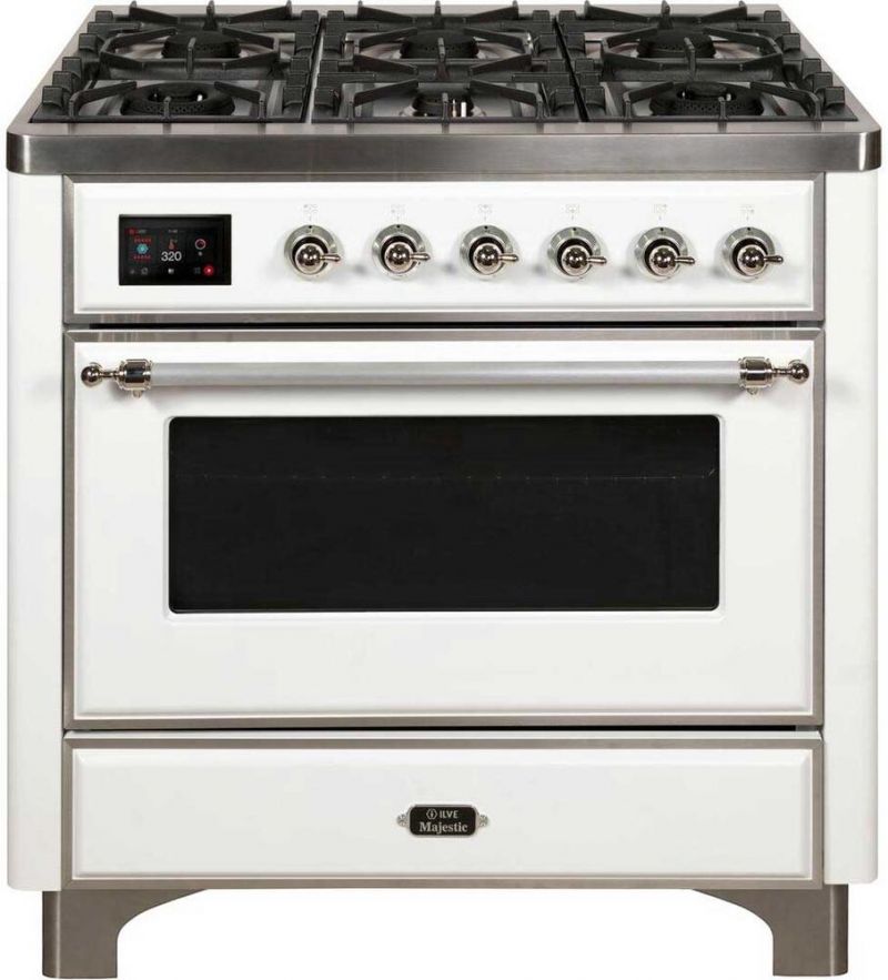 36 Majestic Ii Series Freestanding Dual Fuel Single Oven Range With 6 Sealed Burners Triple 2683