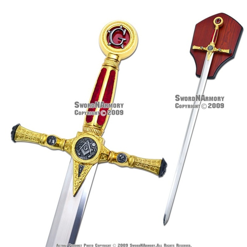 39" Fraternal Masonic Sword Templar Knight Freemasonry 2