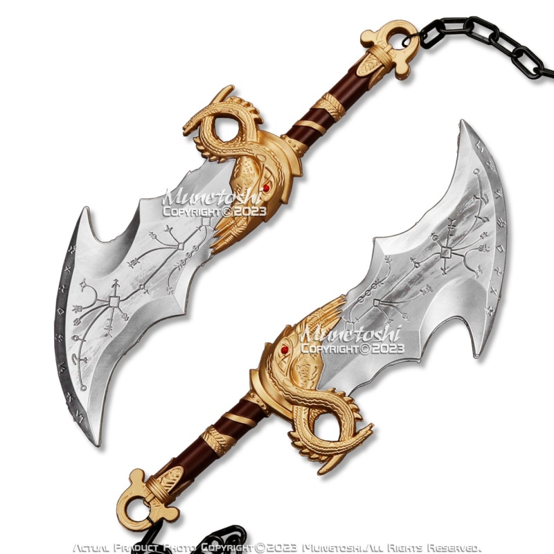 17" Foam Chain Chaos Blades Kratos Ragnarok War Fantasy Video Game Cosplay Prop